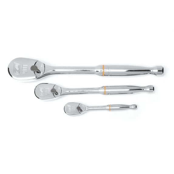 GearWrench 3 Pc. 1/4", 3/8" & 1/2" 90T Tooth Ratchet Set