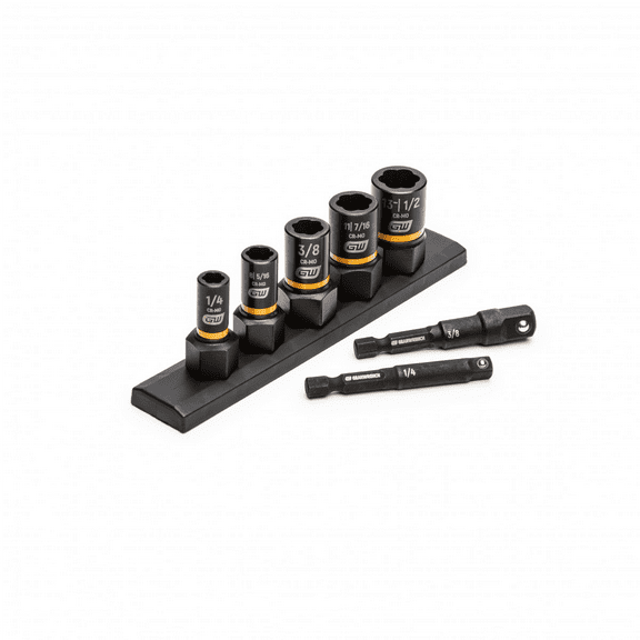 GearWrench 7 Pc. 1/4" & 3/8" Drive SAE Bolt Biter Impact Extraction Socket Set