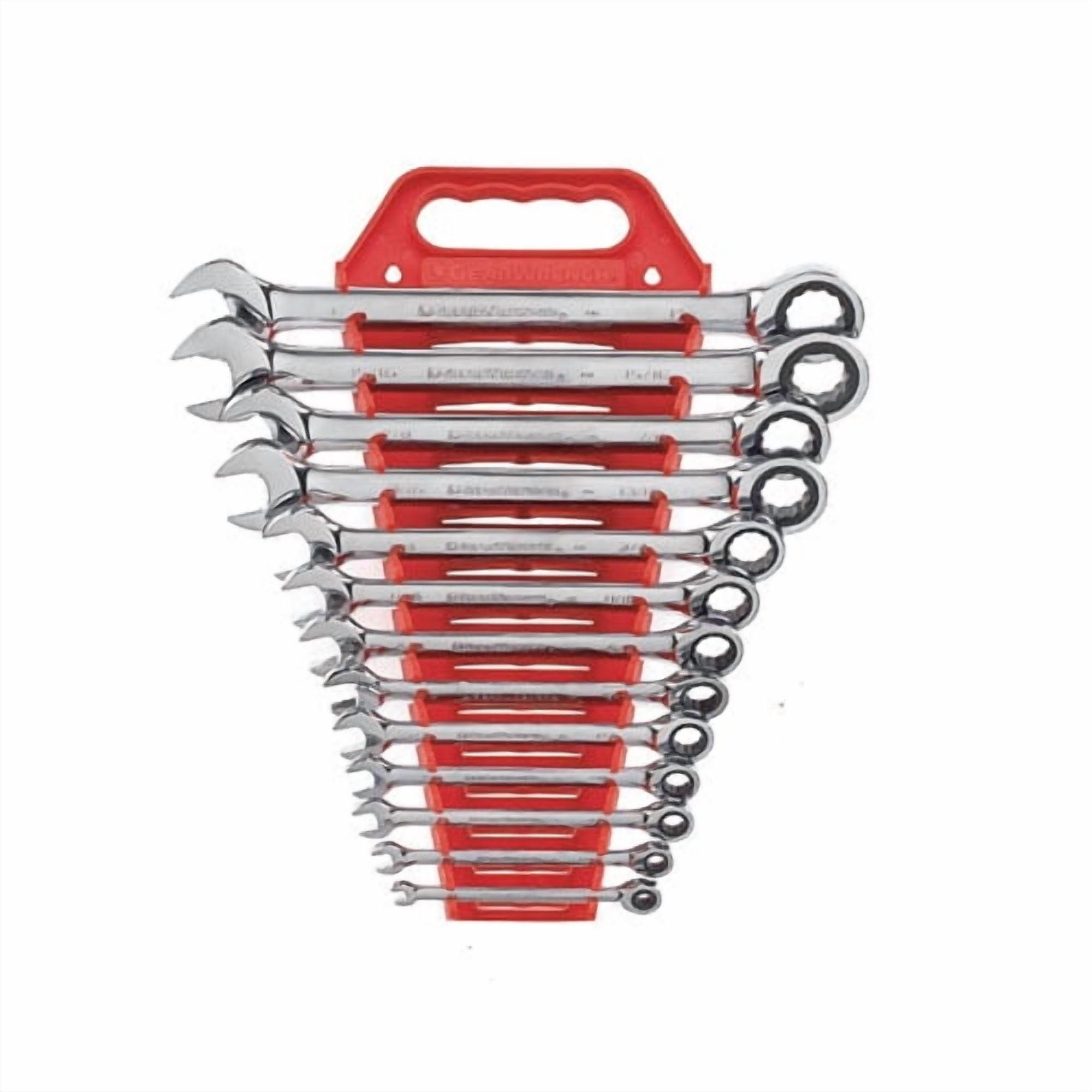 GearWrench 72-Tooth 12 Point Ratcheting Combination SAE Wrench Set, 13pcs