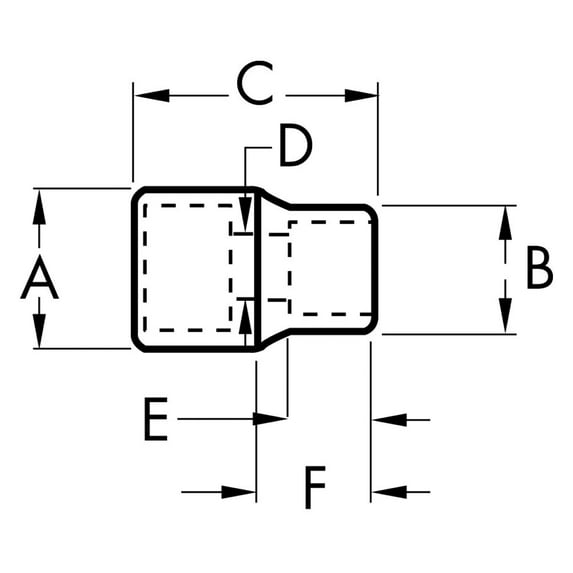 GearWrench 80396S - 3/8" Drive 6-Point 14mm Metric Semi-Deep Socket