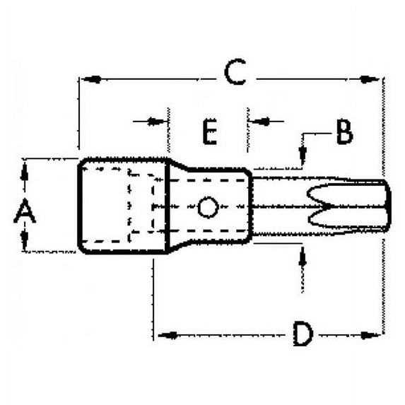 GearWrench 80870 - 1/2" Drive 12mm Metric Extended-Reach Triple Square Bit Socket
