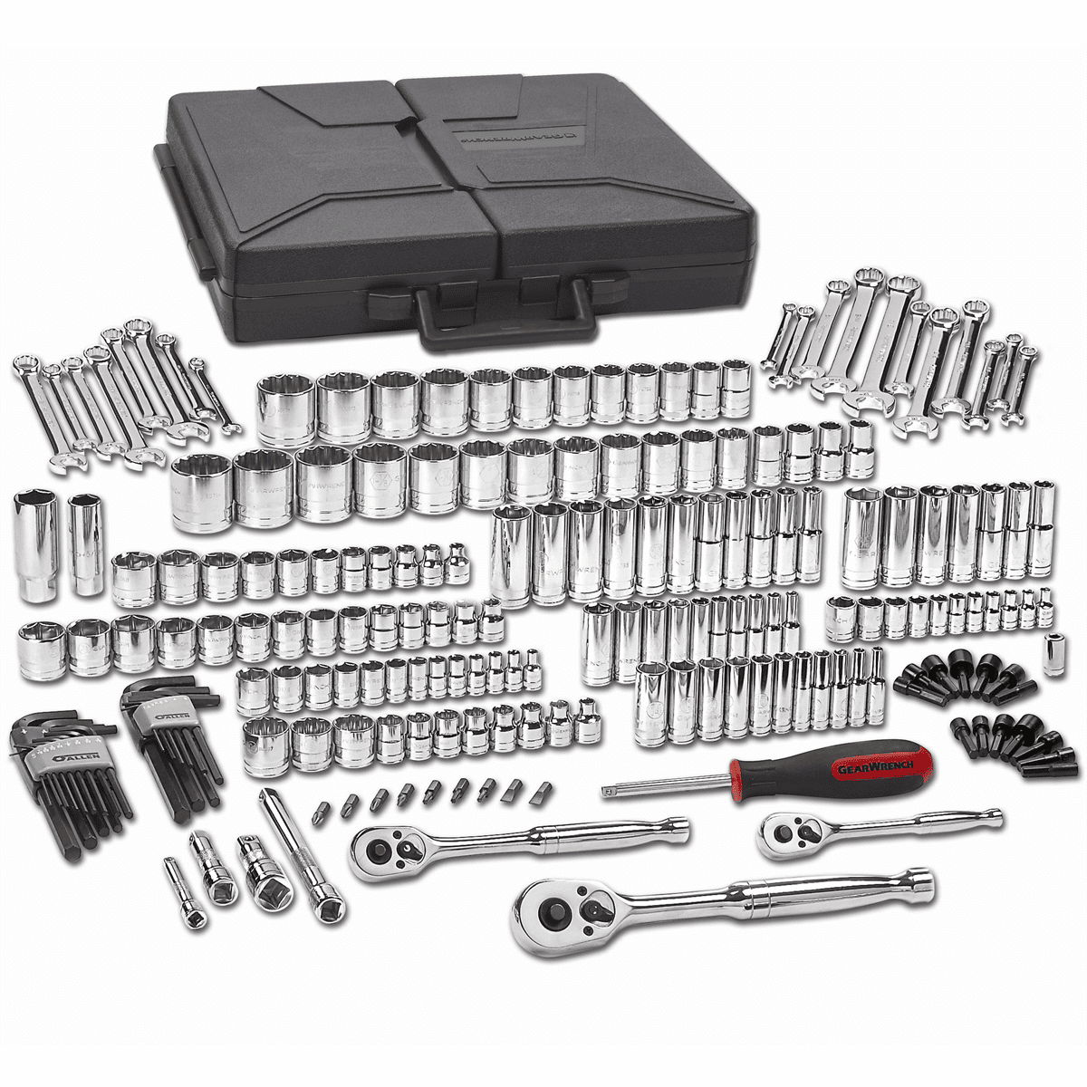 GearWrench 80933 216-Piece SAE/Metric 6 & 12-Point Mechanic's Tool