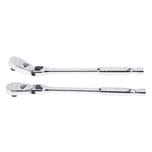 GearWrench 81266 3/8 in. Drive Full Polish Locking Flex Head Teardrop