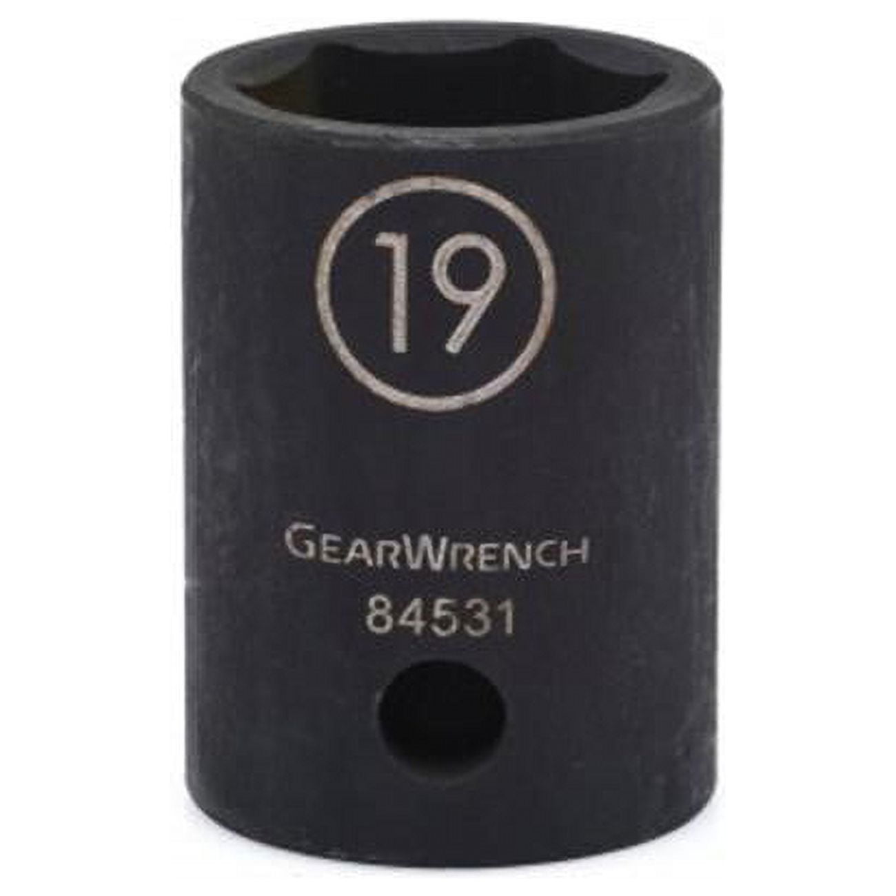 GearWrench 84345N 3/8" Drive 6-Point Universal Impact Socket - 5/16" SAE, Black Chrome Molybdenum Steel