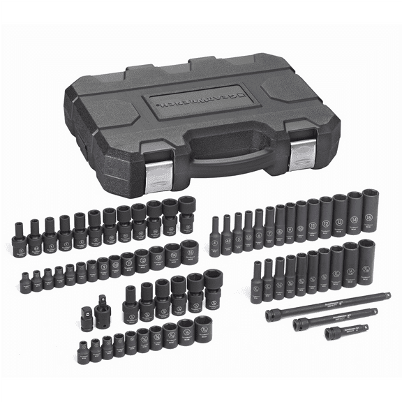 GearWrench 84903 71-Piece SAE/Metric 1/4 in. Drive Std/Deep/Universal Impact Socket Set