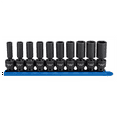 thumbnail image 1 of GearWrench 84924N 10pc 3/8" Dr 6pt Metric Deep Universal Impact Socket Set, 1 of 3