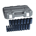 thumbnail image 1 of GearWrench 84934N 19 Pc.1/2" Dr 6 Point SAE Deep Impact Socket Set, 1 of 3