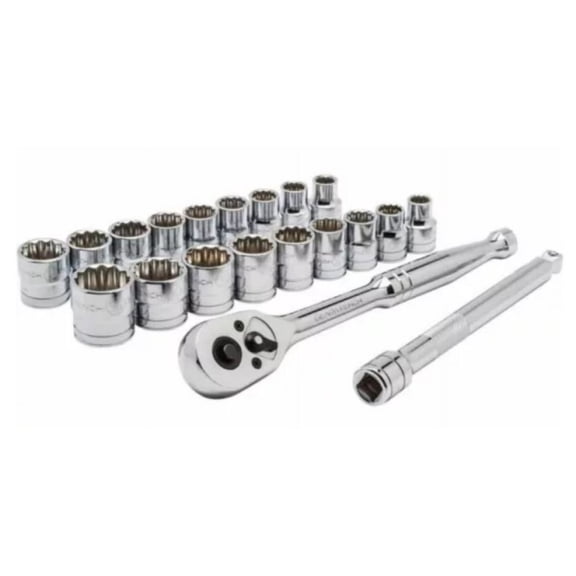 GearWrench 8802A Socket Set 1/2 in. Drive SAE/Metric 22-Piece