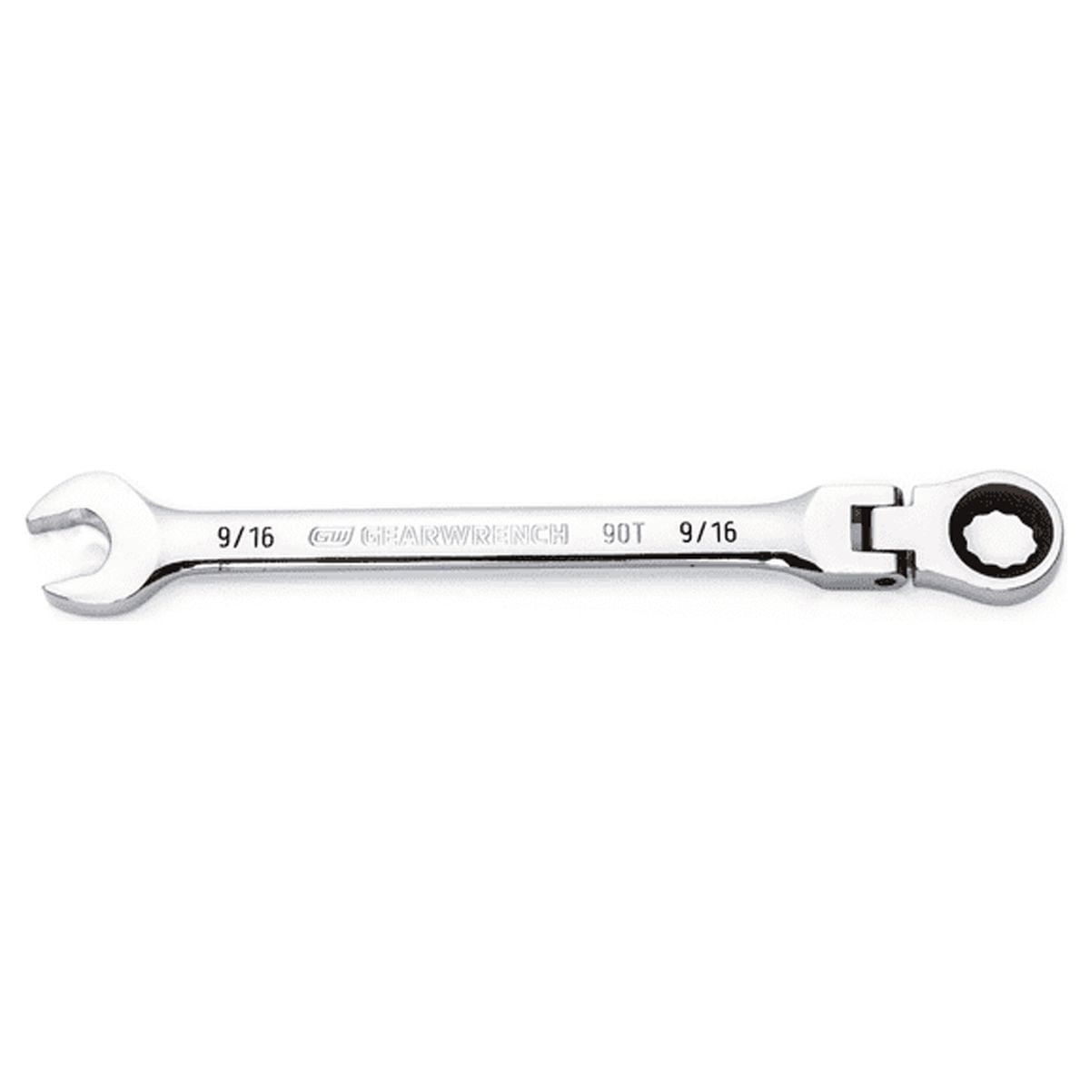 GearWrench 9/16" 90T 12 PT Flex Combi Ratchet Wrench