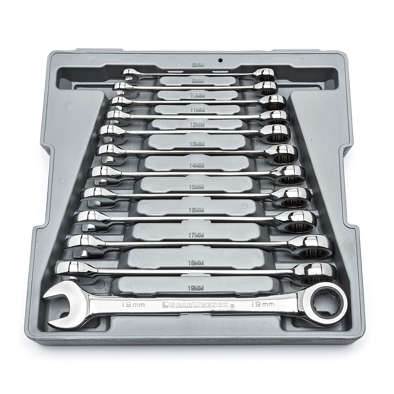 GearWrench 9412 12-Piece Metric Ratcheting Wrench Set