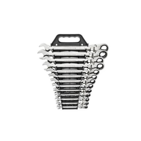 GearWrench 9702 13-Piece SAE Flex-Head Combination Ratcheting Wrench Set