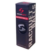 Gearbox Sleek Black Racquetballs 3 Ball Pack