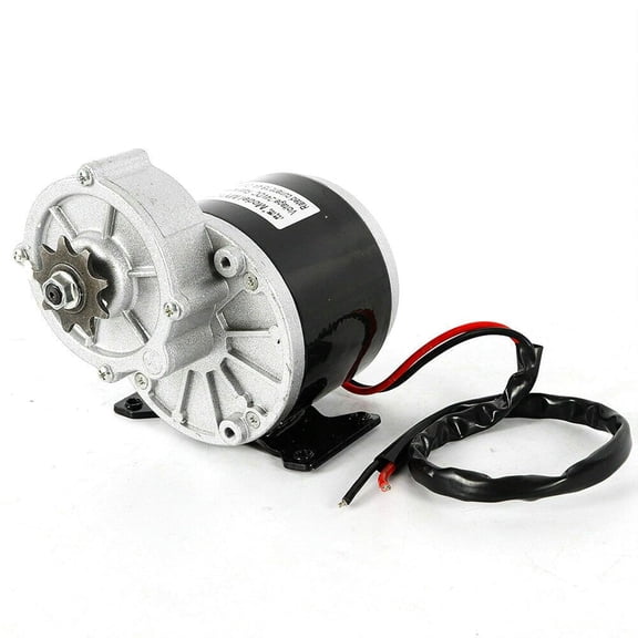Geared Motor, TBVECHI 350W 24V DC Electric Geared Motor Bicycle Bike Scooter Gear Reduction Brushed E Bike Scooter 24 Volt 350Watt