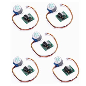 Geared Stepper Motor 28BYJ-48 5V Stepper Motor + Uln2003 Driver Board 5 Pack