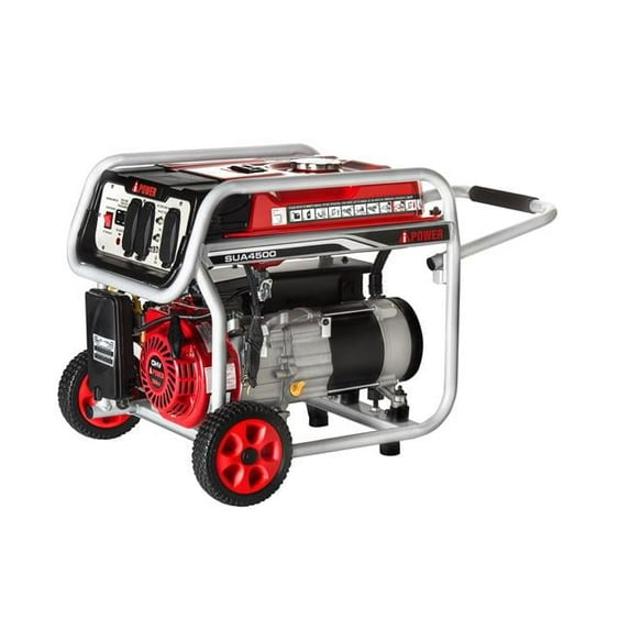 Geared2Golf 3500W Pull Cord Start Power Generator, Low Oil Shutdown
