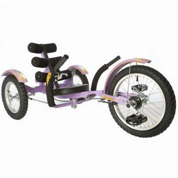 Geared2Golf Comfortable Unisex Three Wheel Cruiser, Purple, 16"