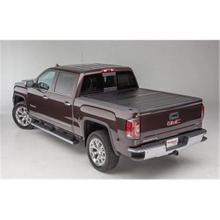 Geared2Golf Low Profile Hard Tri-Fold Truck Tonneau Cover, Fiber Reinforced Plastic