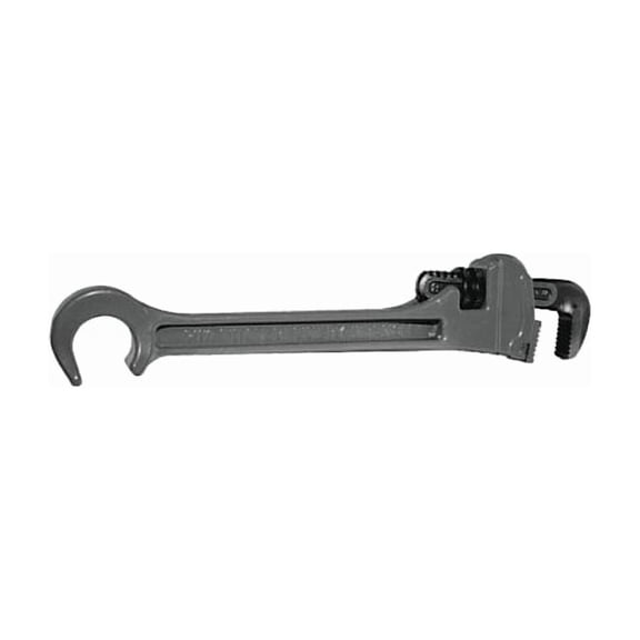 Refinery Wrench, 1/8 in to 1 in Opening, Serrated Jaw, 3/4 in Wheel Wrench Opening, Alloy Steel