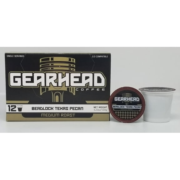 Gearhead Coffee Beadlock Texas Pecan Medium Roast Coffee Pods, 12ct
