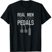 Gearheads Unite: Elevate Your Style with the Three Pedals Enthusiast Tee - Ideal Gift for Playful Auto Enthusiasts