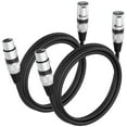 thumbnail image 1 of Gearit XLR to XLR Microphone Cable (10 Feet, 2-Pack) XLR Male to Female Mic Cable 3-Pin Balanced Shielded XLR Cable for Mic Mixer, Recording Studio, Podcast - Black, 6ft, 10 Pack, 1 of 7