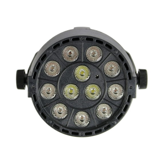 Gearlux 12PCS 1-Watt RGBW LED Par Stage Light with Battery for Halloween, Party, Wedding, Christmas and Stage Parties