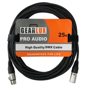 Gearlux 25-Foot 3-Pin Male-to-Female DMX Cable