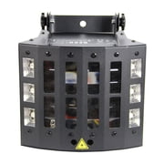 Gearlux 4-in-1 LED Strobe/UV Derby Light 3-Watt 9pcs LEDs and 6pcs UV+White LEDs for Halloween, Party, Wedding, Christmas and Stage Parties