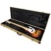 Gearlux Bass Guitar Hard Case, Fits Fender Precision/Jazz Bass and More - Tweed