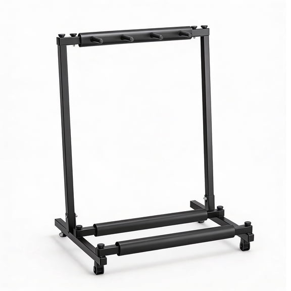 Gearlux Foldable Rack Style Guitar Stand for 3 Electric or Acoustic Guitars