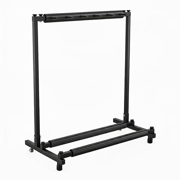 Gearlux Foldable Rack Style Guitar Stand for 5 Electric or Acoustic Guitars