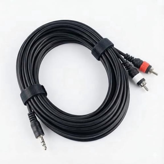 Gearlux TRS-to-Dual-RCA Stereo Breakout Cable, 10 Feet - Single Pack