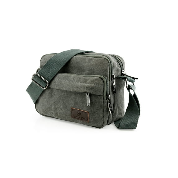 Men Vintage Crossbody Canvas Messenger Shoulder Bag School Hiking Military Travel Satchel