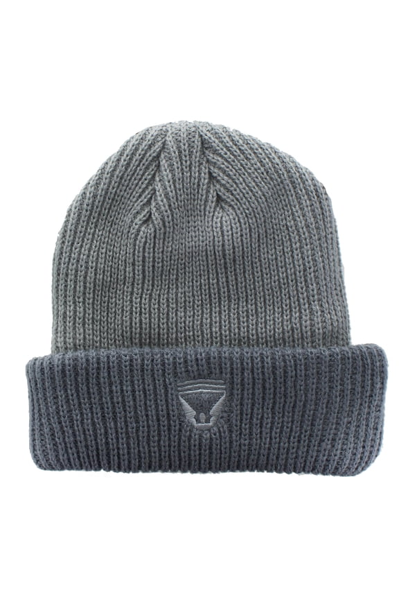 Gears 5 Del Walker Embroidered Beanie official Gears Of War 5 Collectible Winter Hat Grey & Blue Hat Perfect For Cosplay & Collections