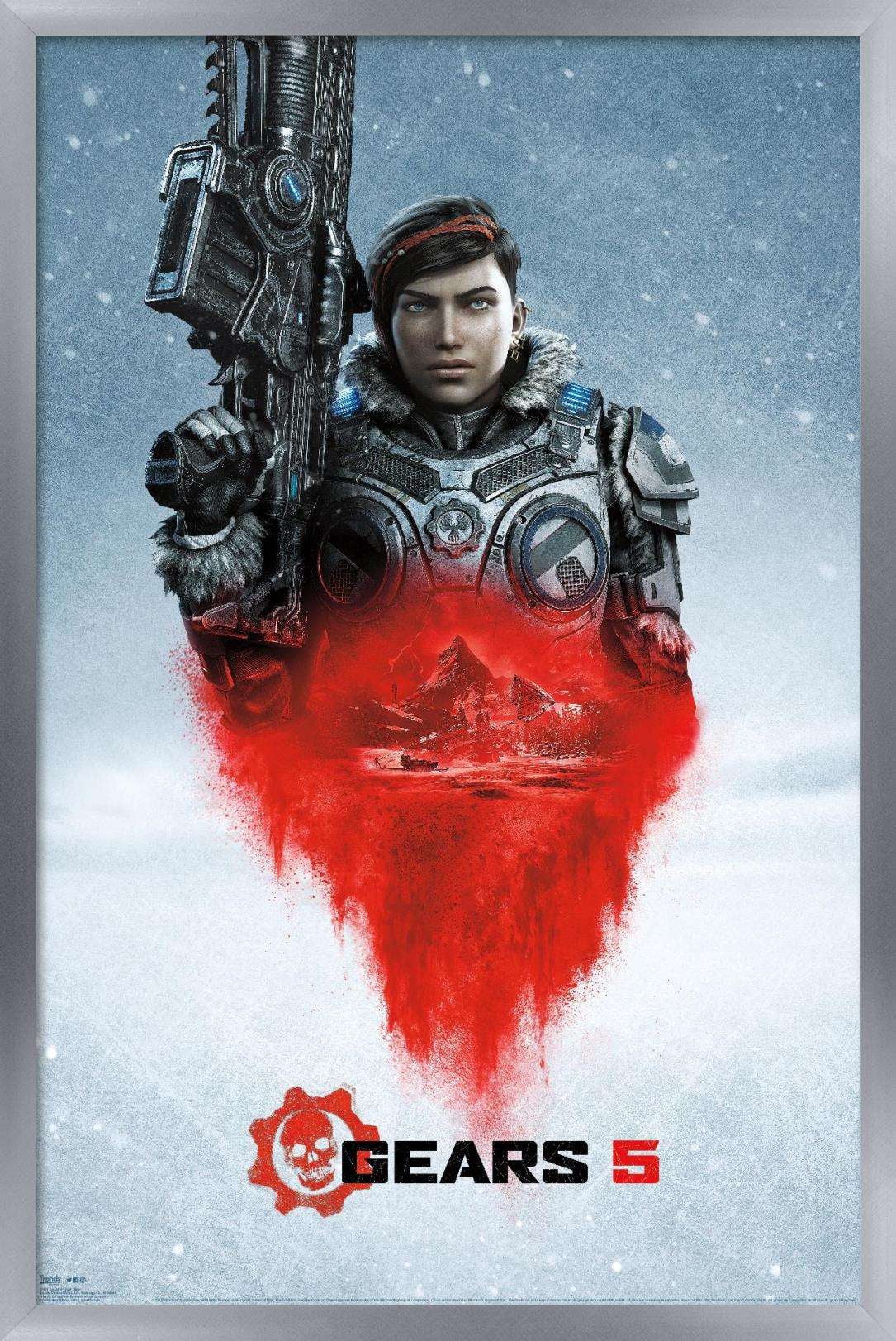 Gears 5 - Kait Diaz Wall Poster, 14.725" x 22.375", Framed