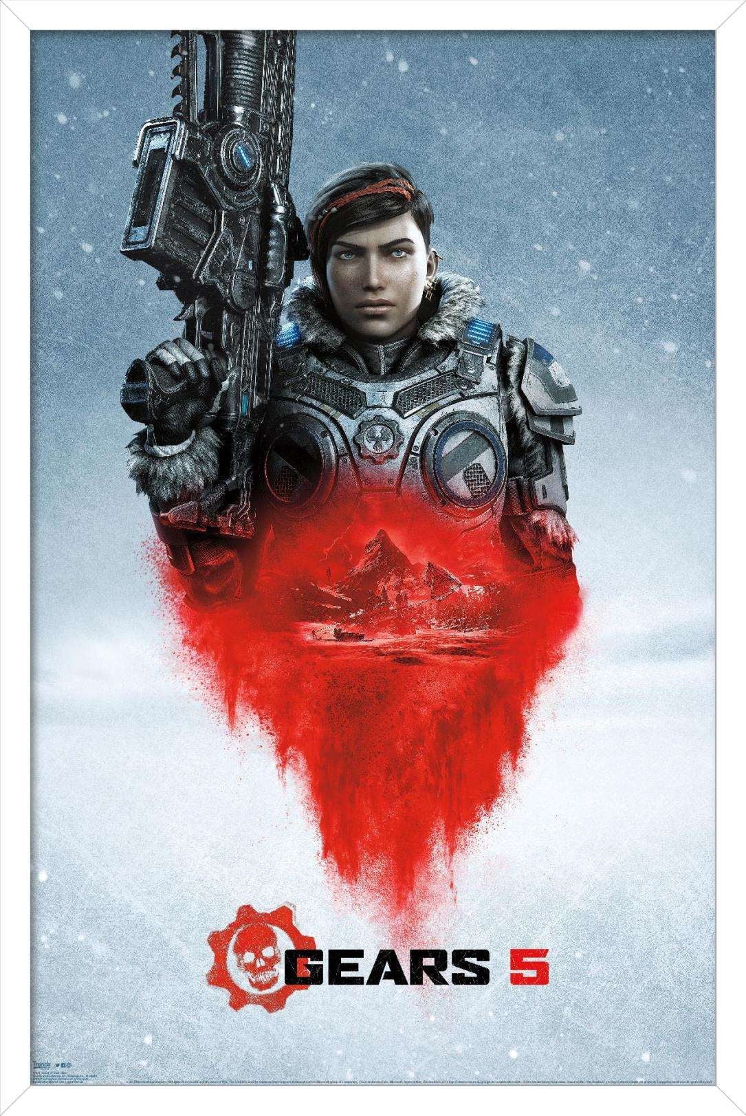 Gears 5 - Kait Diaz Wall Poster, 14.725" x 22.375", Framed