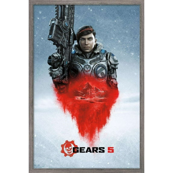 Gears 5 - Kait Diaz Wall Poster, 22.375" x 34", Framed