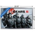 thumbnail image 1 of Gears 5 - Squad Wall Poster, 22.375" x 34", Framed, 1 of 3