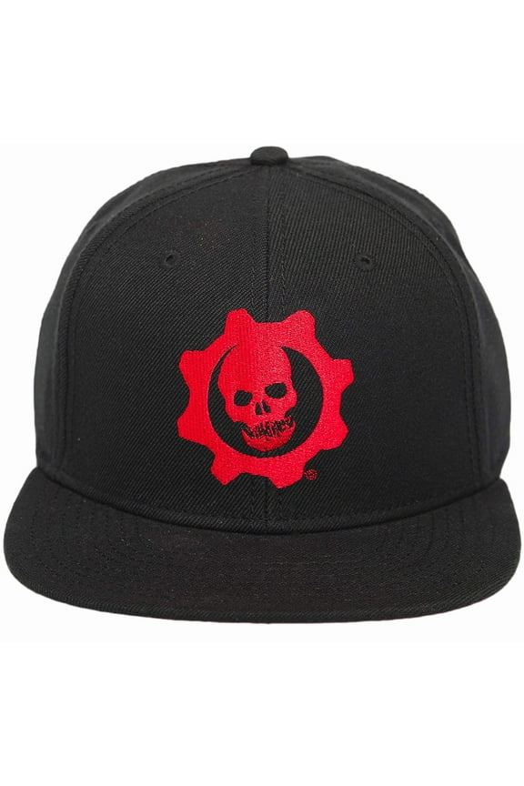 Gears Crimson Omen Snap Back Hat (One Size, Black)