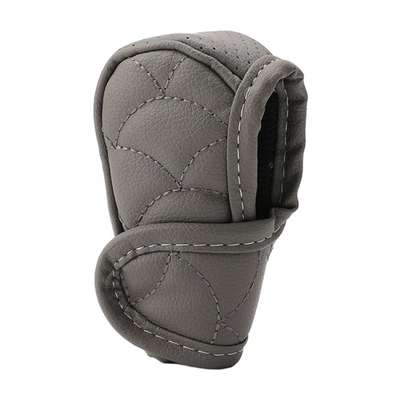 Gears Gears Gears Leather Lattice Pattern Knob Protective Sleeve 120Mm/4.72" Height Adjustable Bottom for Universal Cars Gear Shifter Cover