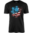 thumbnail image 1 of Gears Of War American Flag Omen Adult T-Shirt, 1 of 1
