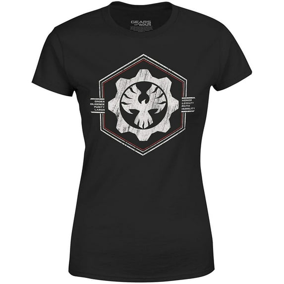 Gears Of War Distressed Gears COG Phoenix Women's T-Shirt