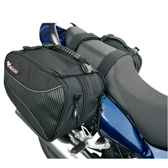Gears Sport Touring Mini Black Motorcycle Saddlebags (100173-1)