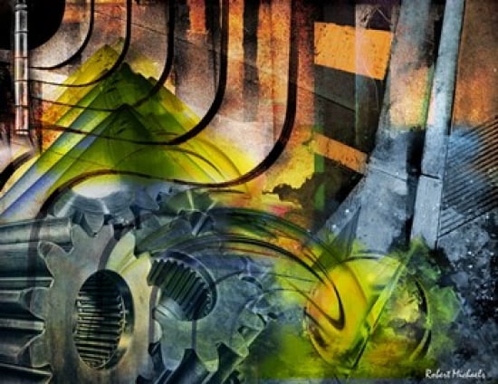 Gears and Sphere Canvas Art - Robert Michaels (19 x 15)