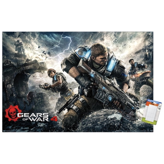 Gears of War 4 - Key Art Wall Poster, 14.725" x 22.375"