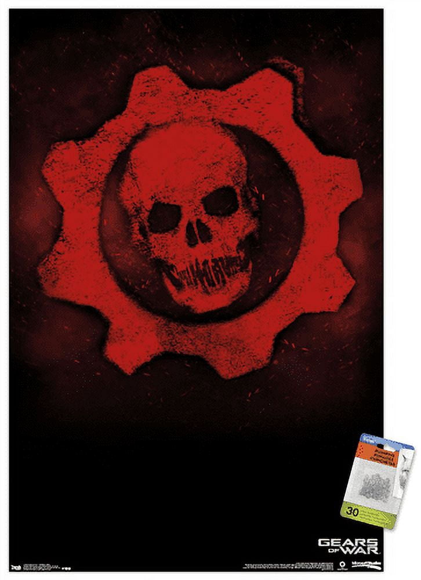 Gears of War - Crimson Omen Wall Poster with Push Pins, 22.375" x 34"
