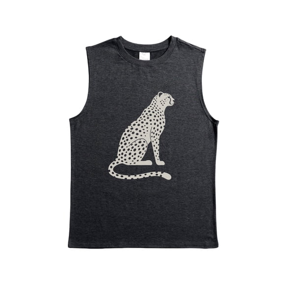 Gearup Black Men's Tank Top Sleeveless Shirts Casual Personalized T-Shirt Customized w/Photo