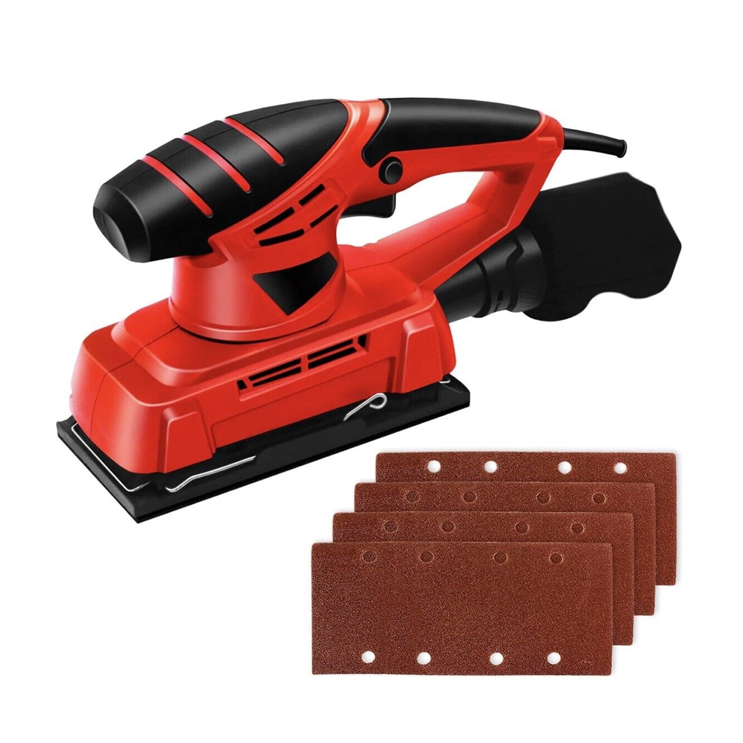 Gearup Orbital Sander 1/3 sheet finishing sander Electric w/ 4Pcs