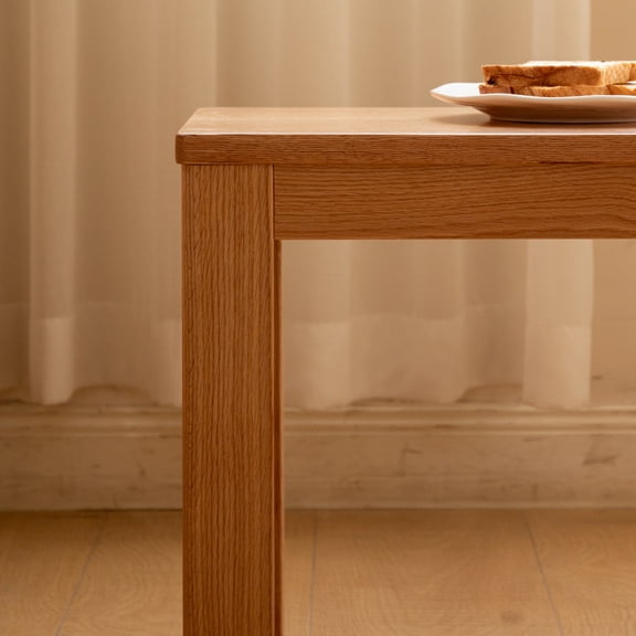 Gearwell Dining Bench Seat, Natural Oak Wood Table Bench and Entryway Seating Bench for Dining Room, Living Room, Kitchen, Hallway, and Compact Home Spaces