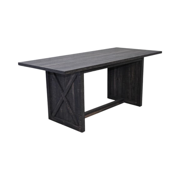 Gearwell Farmhouse Dining Table, 70.87-Inch Gray Rectangular Wood Kitchen Table with X-Shaped Solid Legs for 6-8 People in Dining Room and Living Room